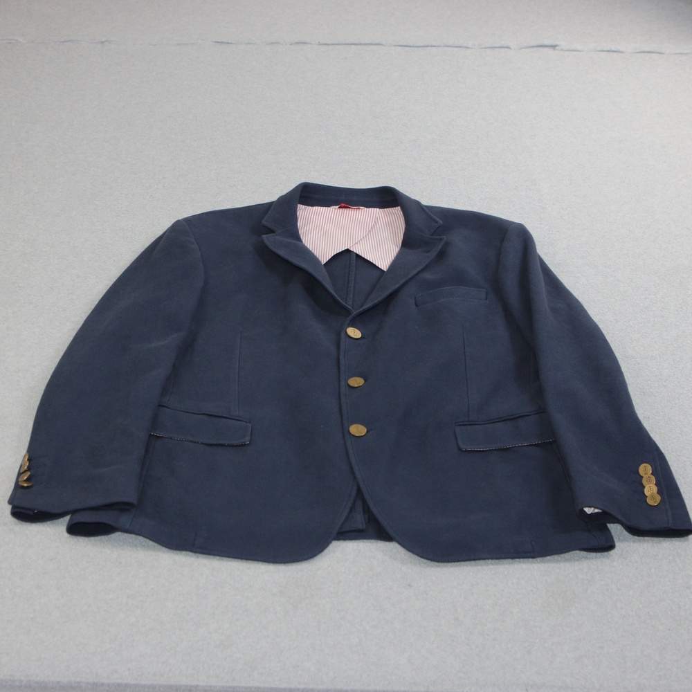 Brooks Brother Red Fleece Blazer Men 44R Blue Sport Coat Jacket Heritage Classic